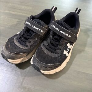Under Armour Kids Black and White Sneakers